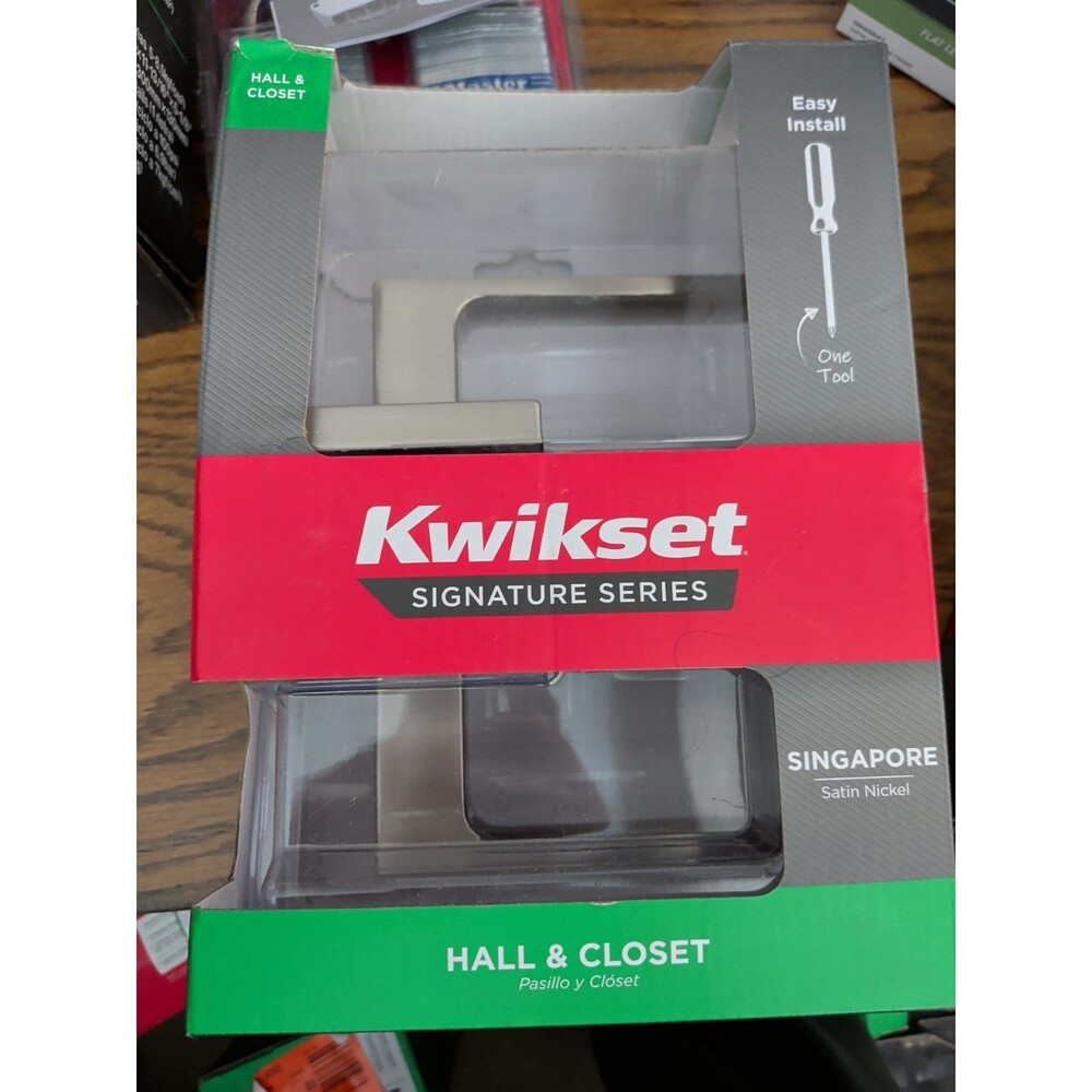 Kwickset Signature Series Singapore Satin Nickel Hall And Closet